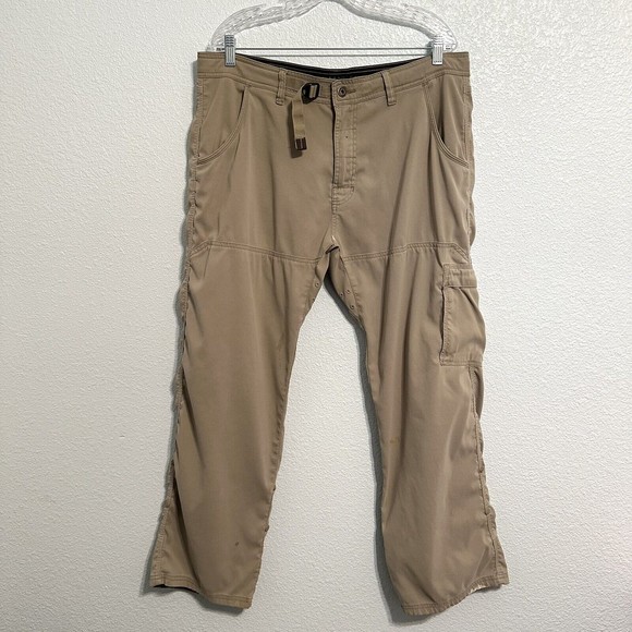 Prana Other - Prana Mens Pants Mens 38 x 30 Brown Breathe Side Leg Pocket Hiking Trail